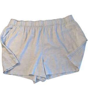 Sonoma Linen Blend‎ High Waist Shorts Womens 2X Creamy Tan Elastic Waist Pockets